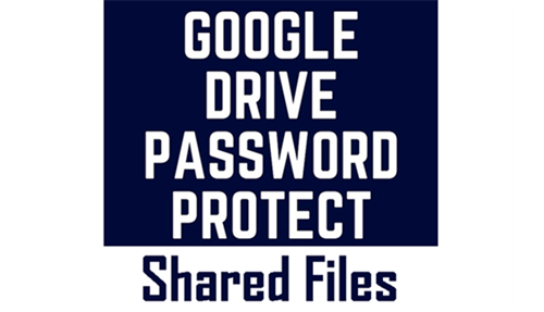 Google Drive Share File with Password