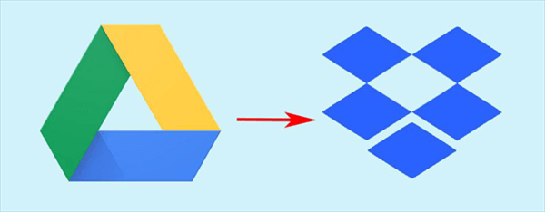 Share Data from Google Drive to Dropbox