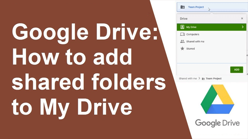 How to Add Shared Folders to My Drive