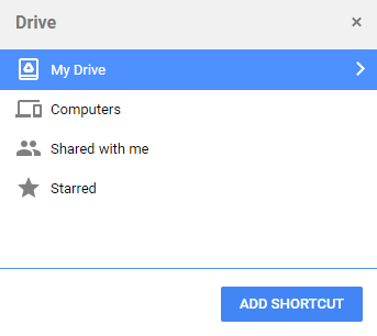 Move Folder to My Drive