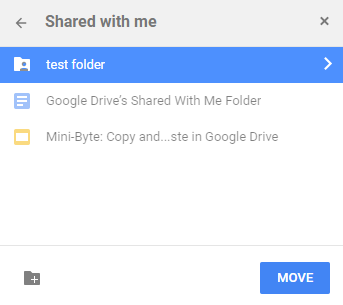 Make a Copy to a Shared Folder