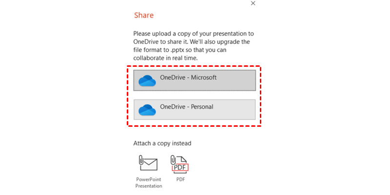 Make a PowerPoint Copy to OneDrive