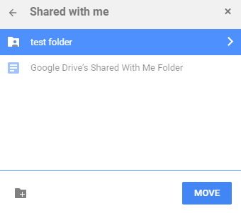 Move Video to Shared Folder in Google Drive