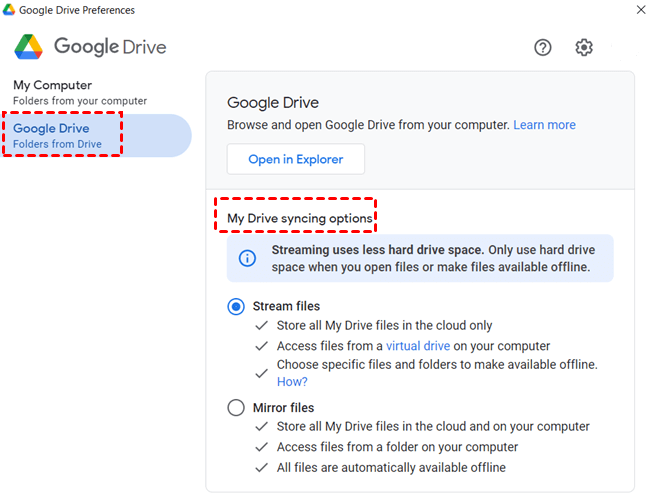 How do I sync Google Drive now?