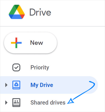 Transfer My Drive to Shared Drive