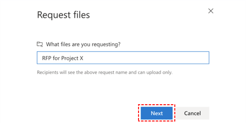 Send the File Request