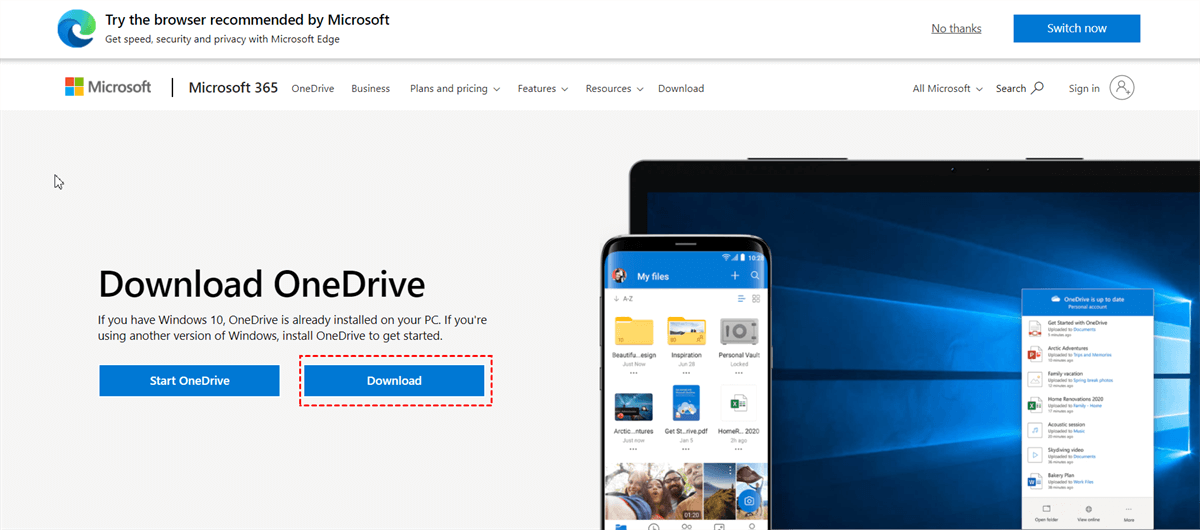 OneDrive Download