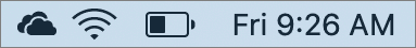 OneDrive Icon in Mac Notification Bar