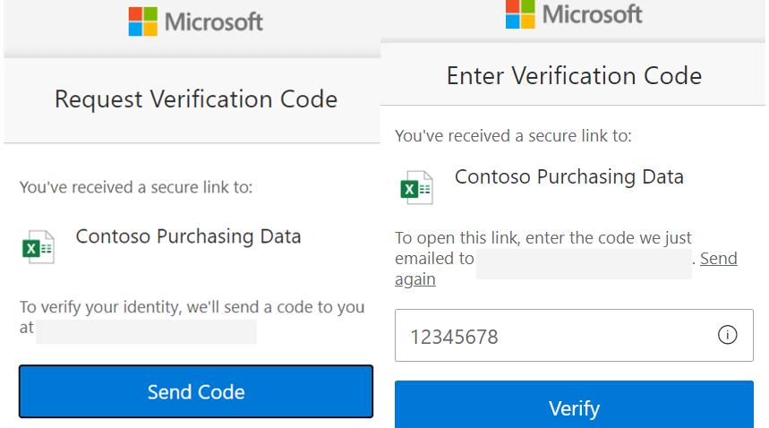 Enter Verification Code to View Shared Files