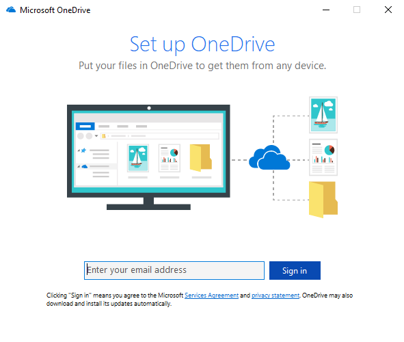 Sign In OneDrive Desktop App
