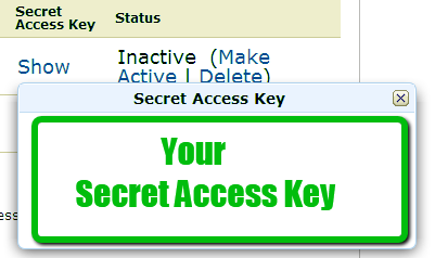 Secret Access Key