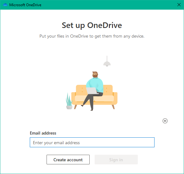 Log in to First OneDrive Account