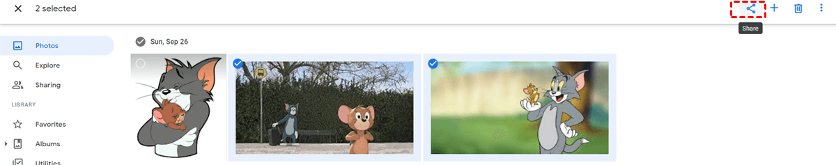 Share Photos on Google Photos