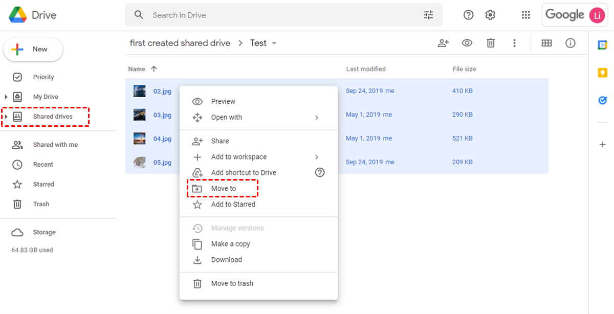 Move Shared Drive to Google Workspace