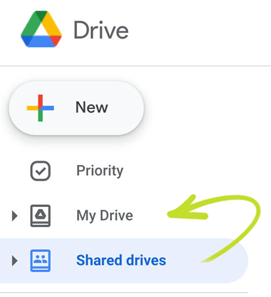 Copy files and folders from Shared Drive to My Drive