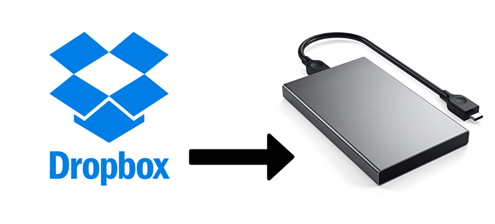 Transfer Dropbox to External Hard Drive