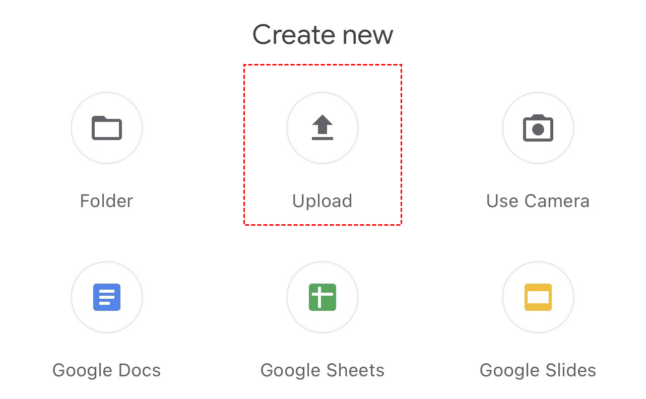 Upload Files to Google Drive App