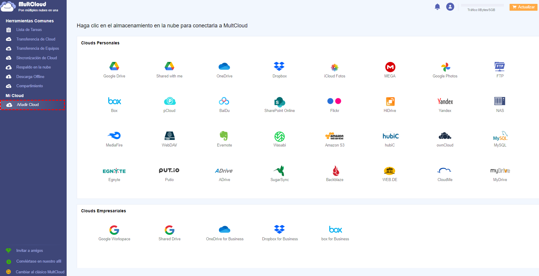 Add Google Drive and Google Workspace to MultCloud