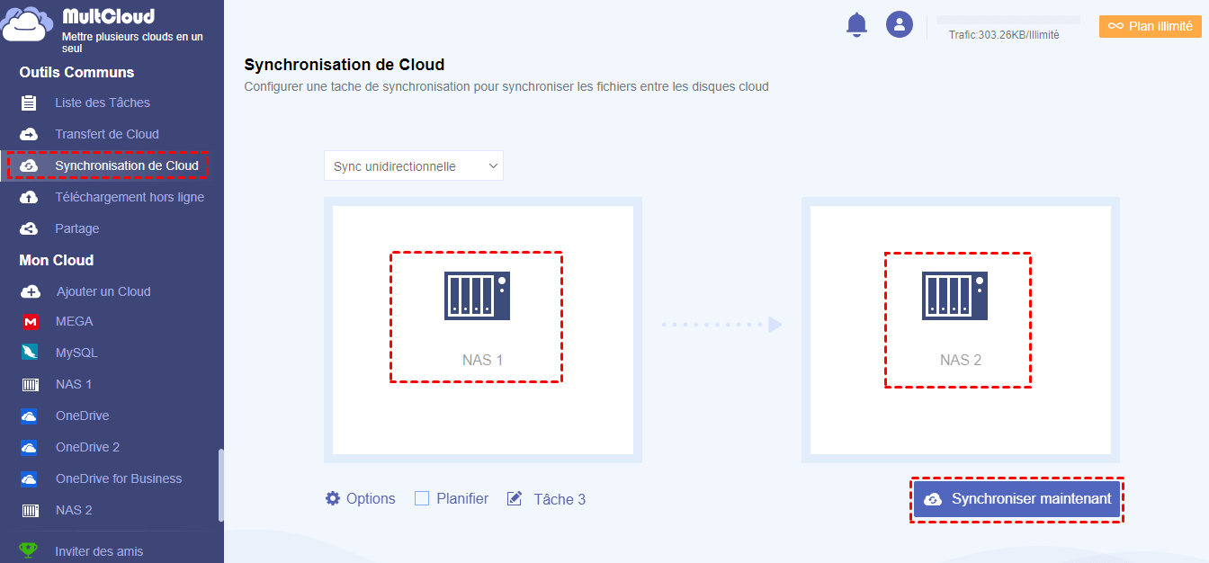Synchroniser 2 NAS