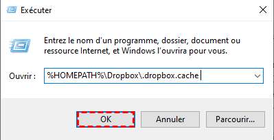 Effacer le cache de Dropbox sous Windows