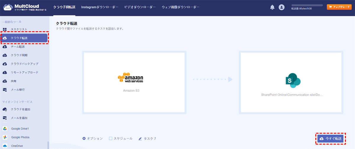 Amazon S3からSharePoint Onlineへのファイル転送 Amazon S3からSharePoint Onlineへのファイル転送