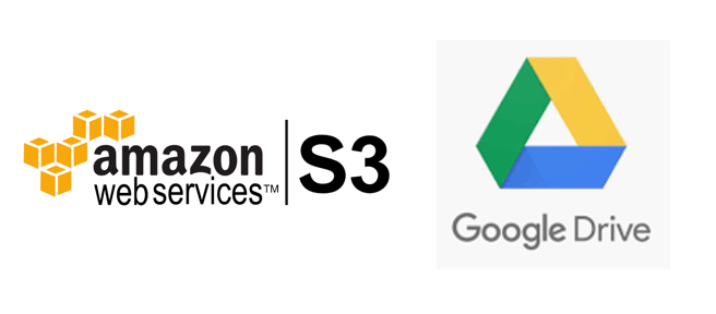 Amazon S3とGoogleドライブ