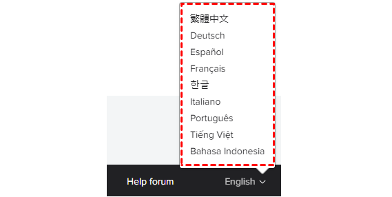 Flickrがサポートする言語