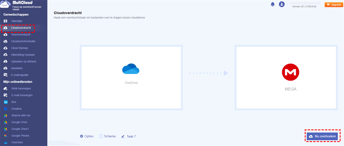 OneDrive naar MEGA overbrengen OneDrive naar MEGA overbrengen