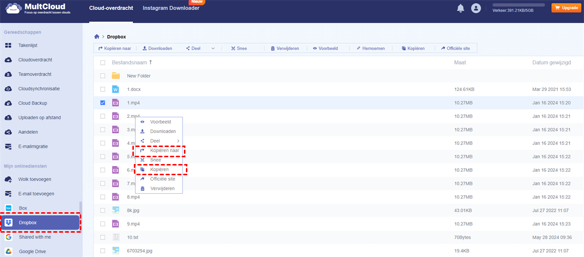 Kopieeropties Kopieeropties