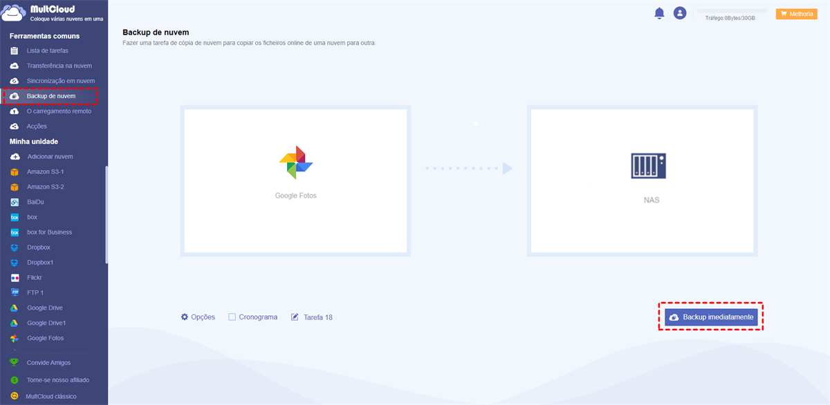Backup do Google Fotos para Synology