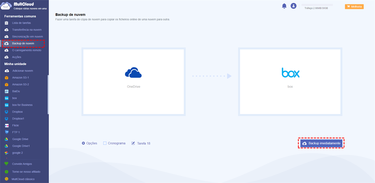 Backup OneDrive para Box