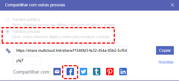 Compartilhar do Google Fotos para o Facebook