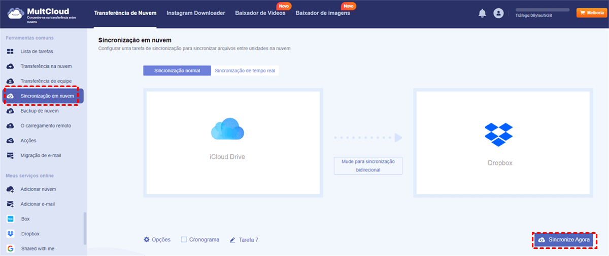 Sincronizar iCloud Drive com o Dropbox Sincronizar iCloud Drive com o Dropbox