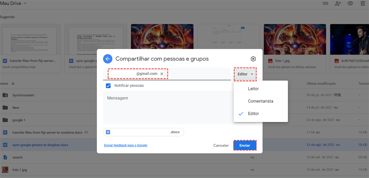 Como Compartilhar Arquivos no Google drive: 