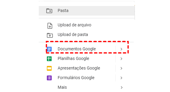 Criar Documentos Google