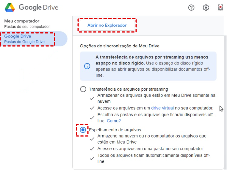 Sincronizar Google Drive com Computador
