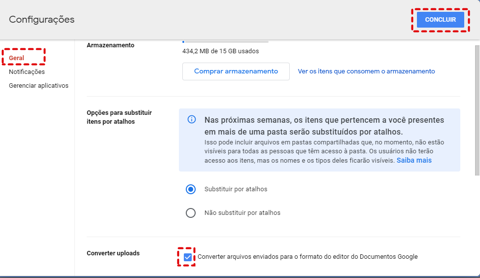 Google Docs e Drive dão erro ao criar, copiar e converter