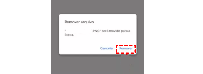 Dupla Verificação para Excluir Arquivos no Google Drive App