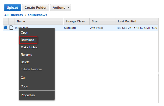 Download Files from Amazon S3
