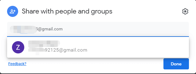 Share with People and Groups from Google Drive