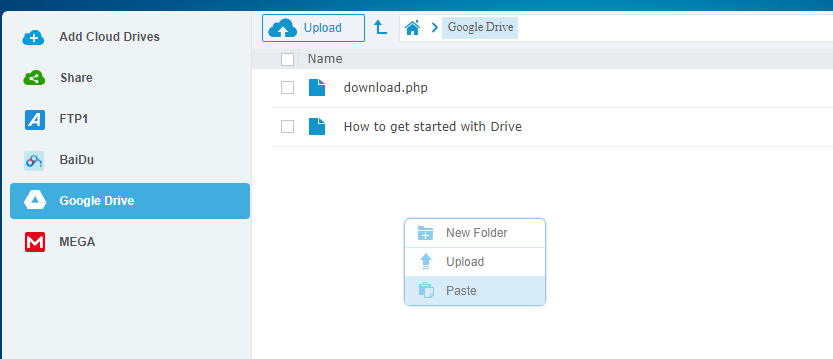 how to download files directly to google drive