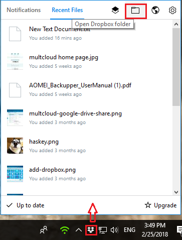 Open Dropbox Folder